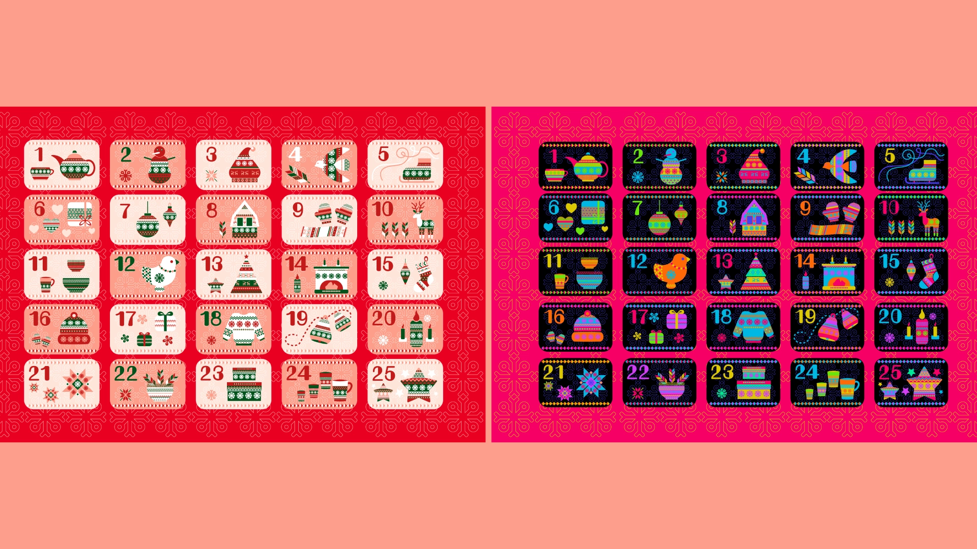 Рождественские календари в скандинавском стиле - скриншот 2