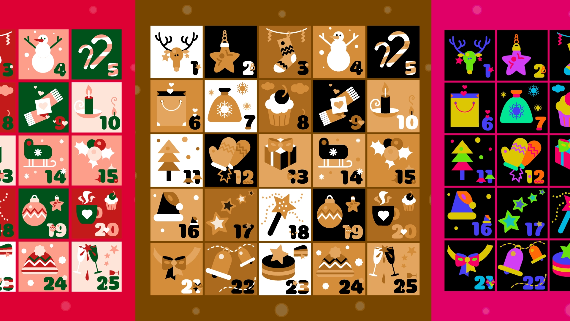 Рождественские календари в стиле бохо - превью главного изображения