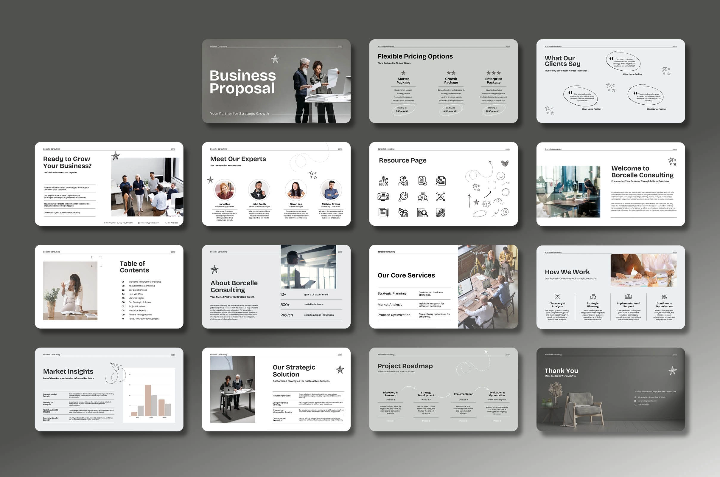 Профессиональный шаблон бизнес-предложения для Canva - скриншот 6
