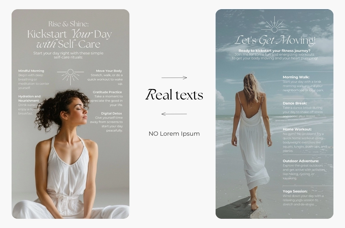 Эстетика заботы о себе — набор шаблонов для Instagram* - скриншот 2