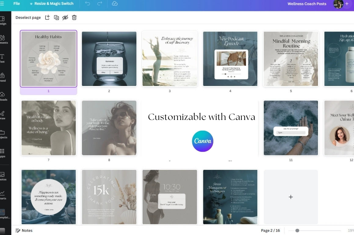 Эстетика заботы о себе — набор шаблонов для Instagram* - скриншот 7