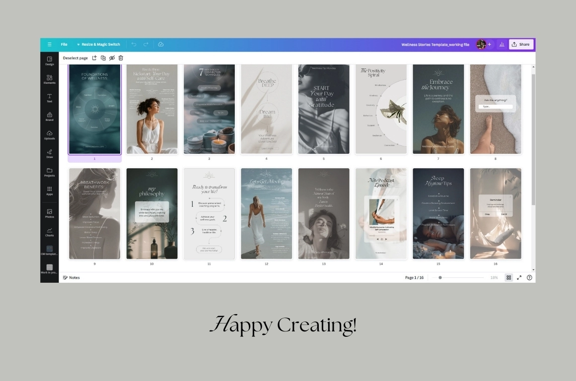Эстетика заботы о себе — набор шаблонов для Instagram* - скриншот 9