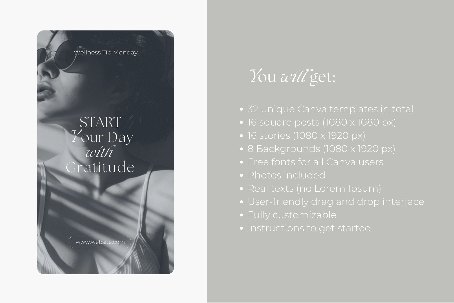 Эстетика заботы о себе — набор шаблонов для Instagram* - скриншот 8