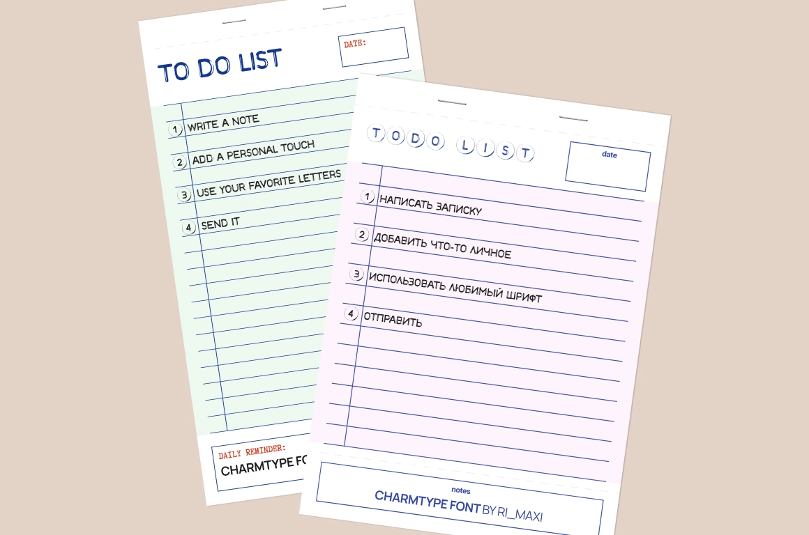 Charmtype шрифт-бусины на русском. Кириллический шрифт - скриншот 7