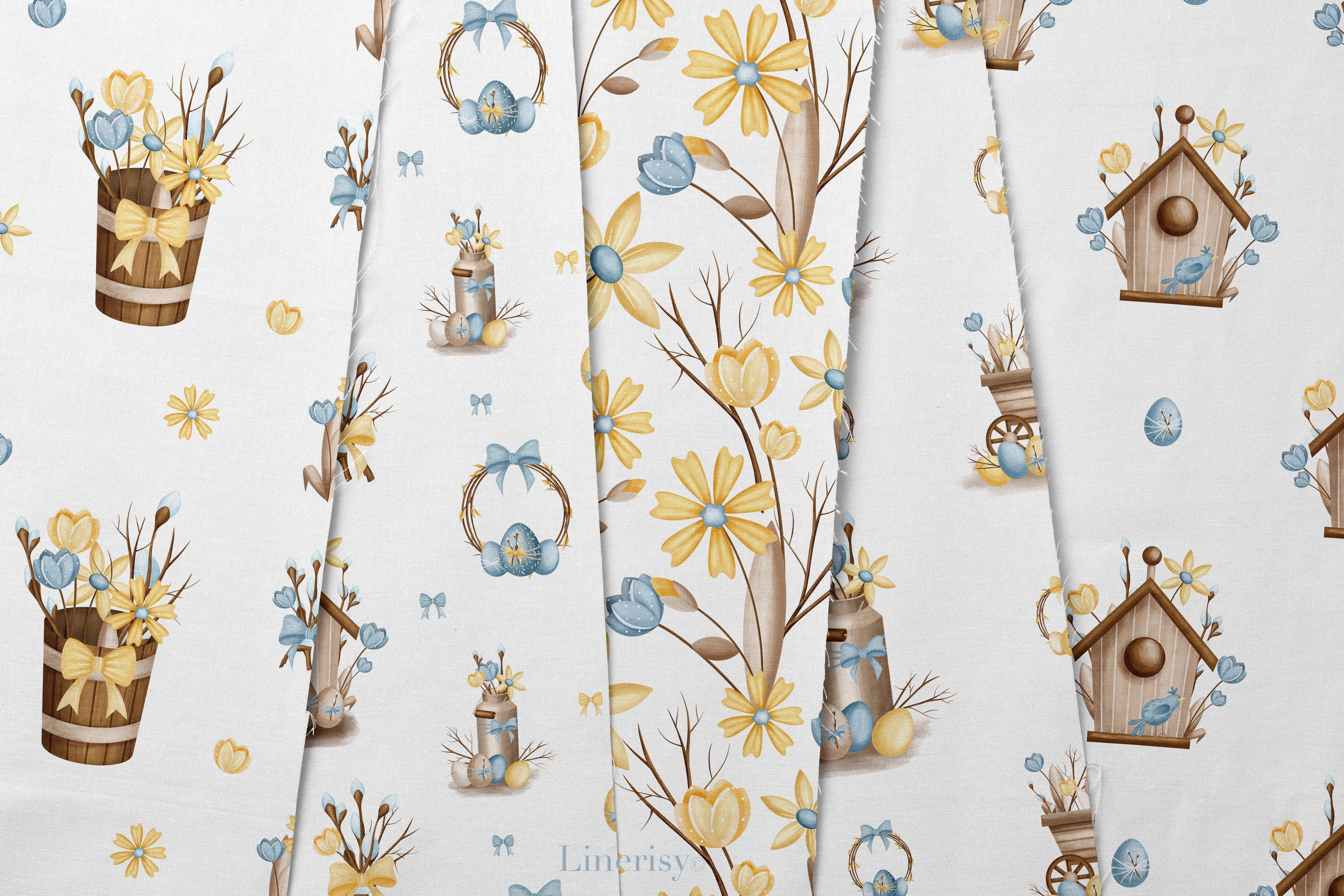 Коллекция «Светлая Пасха» — графические иллюстрации, композиции, постеры, фреймы, рамки и бесшовные паттерны - скриншот 6