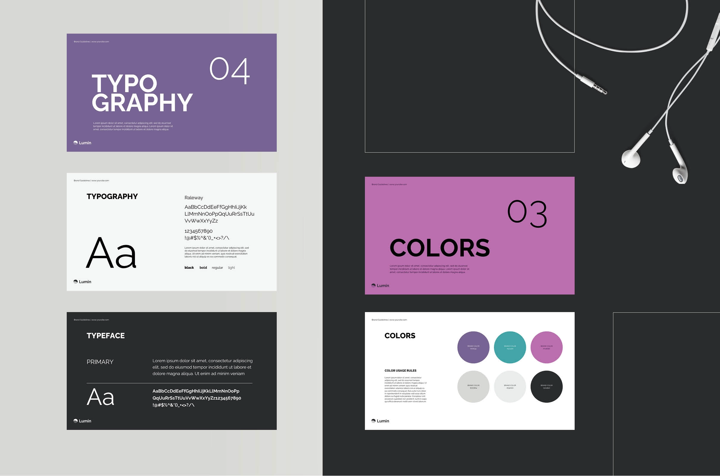 LUMIN. Презентация фирменного стиля — шаблон Canva. - скриншот 5