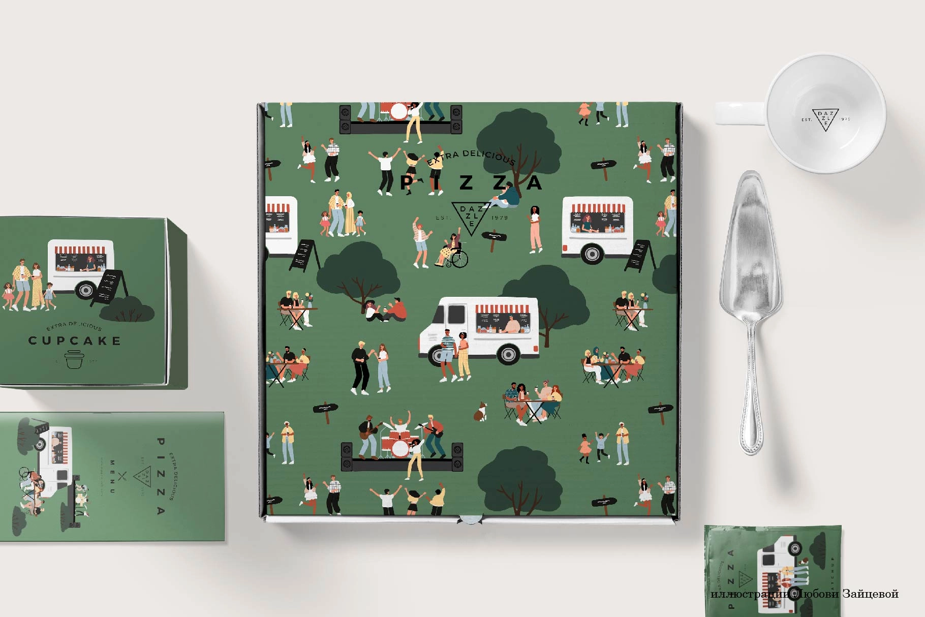 Набор отдельных векторных элементов музыкального фестиваля с музыкантами, танцующими людьми и деталями парка - скриншот 7