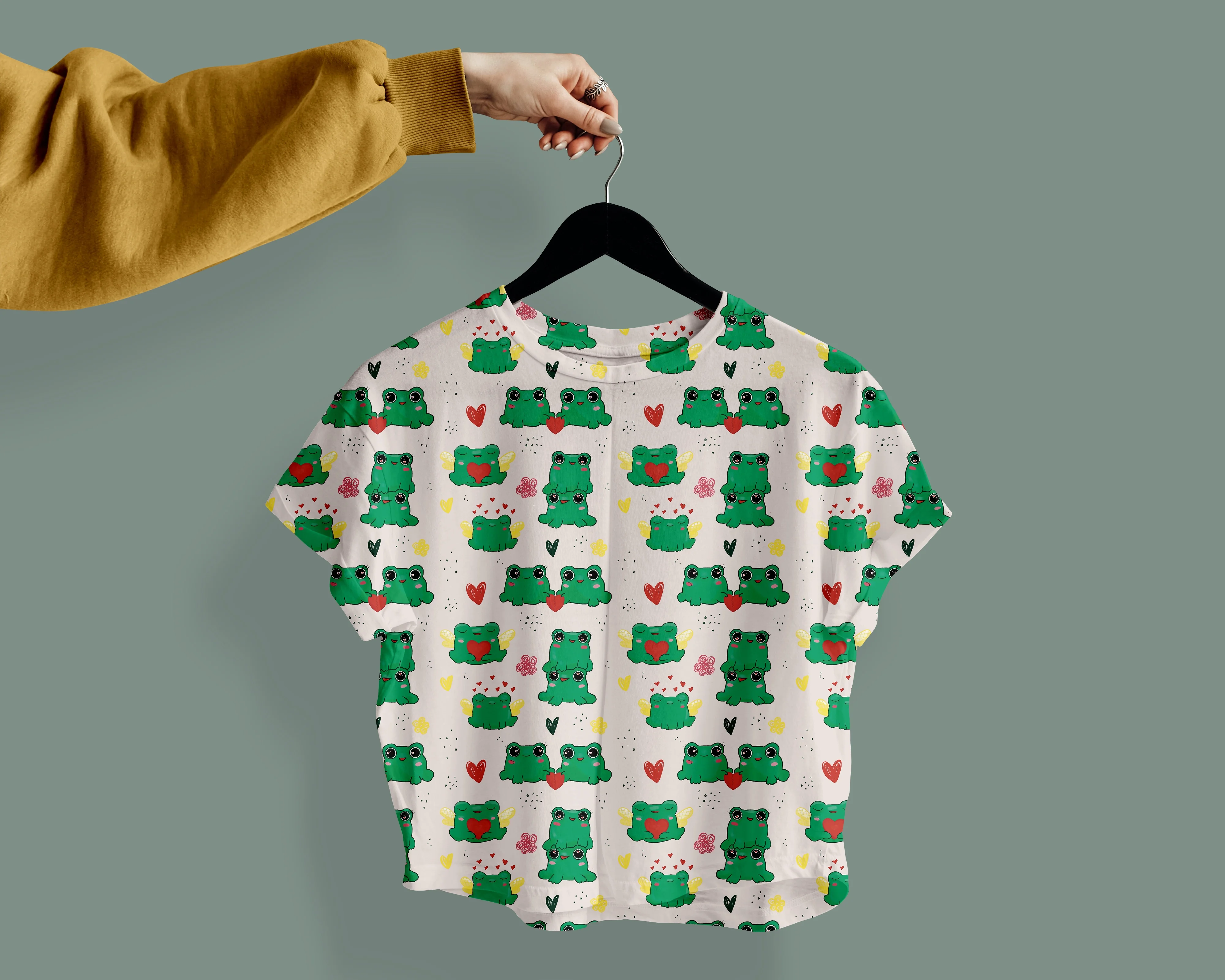 Бесшовный паттерн "Милые жабки" - скриншот 3