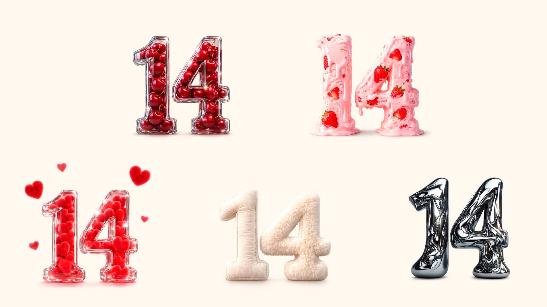 3D цифры. Png для праздничных макетов. - скриншот 2