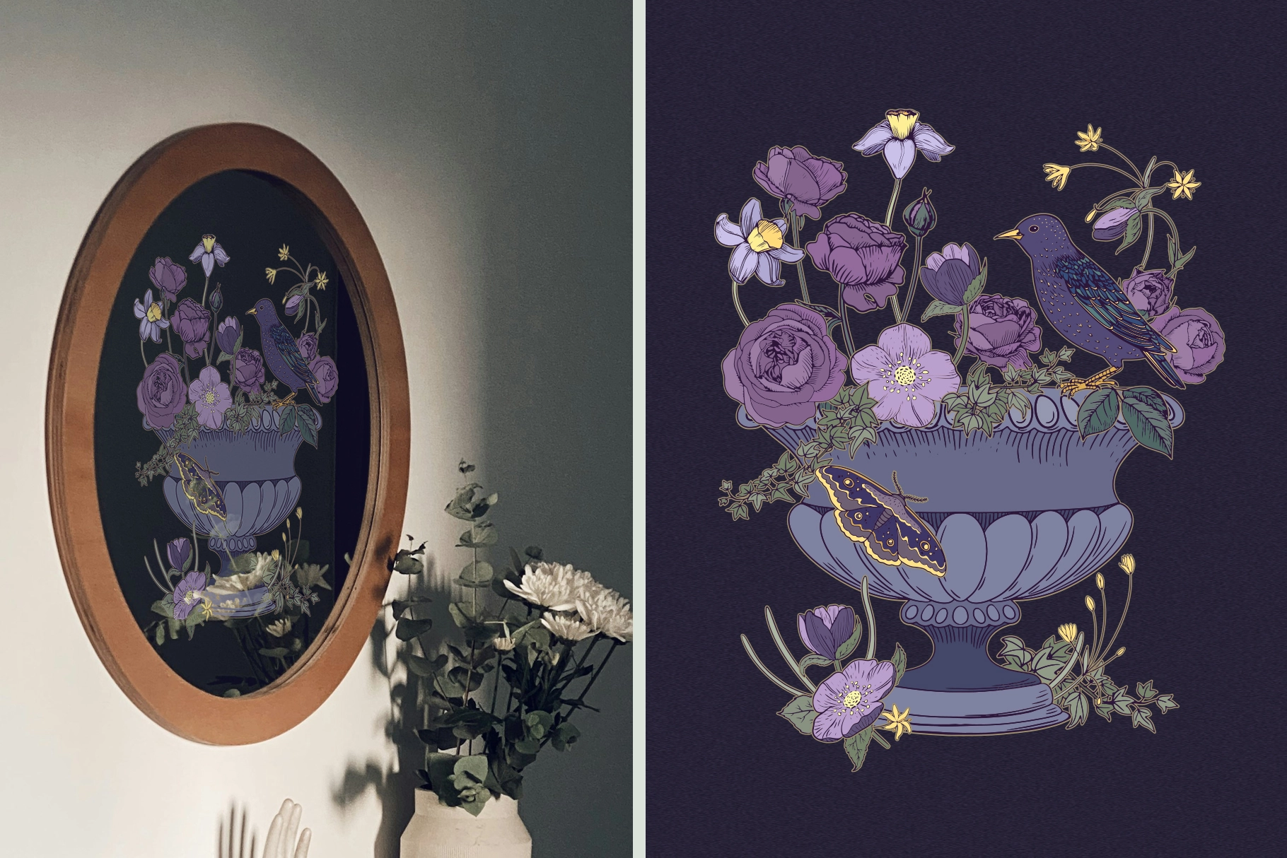 Векторный клипарт "Магия ночного сада" - скриншот 17