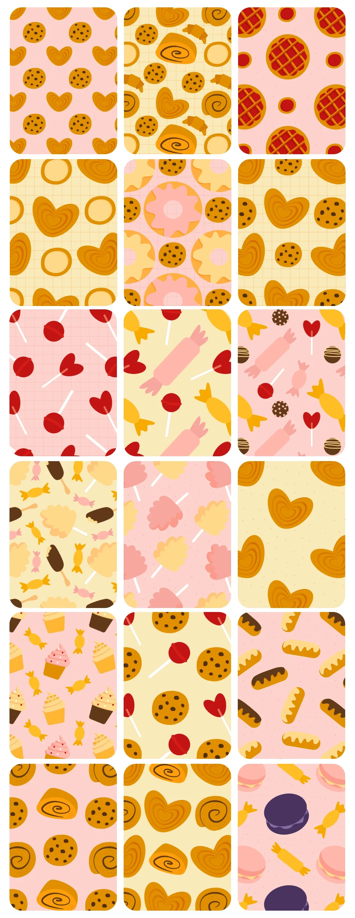 Набор векторных иллюстраций "Сладости" - скриншот 2