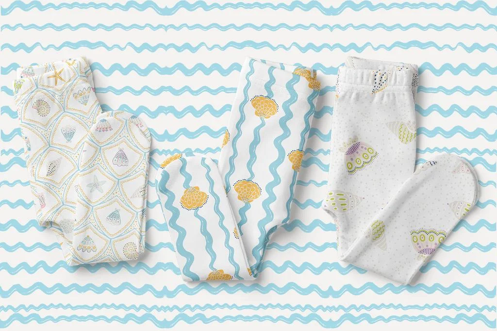 TINY TIDES. Детские бесшовные паттерны - скриншот 1