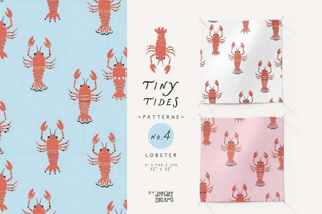 TINY TIDES. Детские бесшовные паттерны - скриншот 5