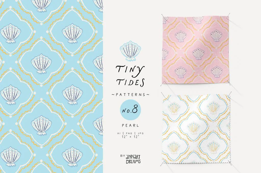 TINY TIDES. Детские бесшовные паттерны - скриншот 9