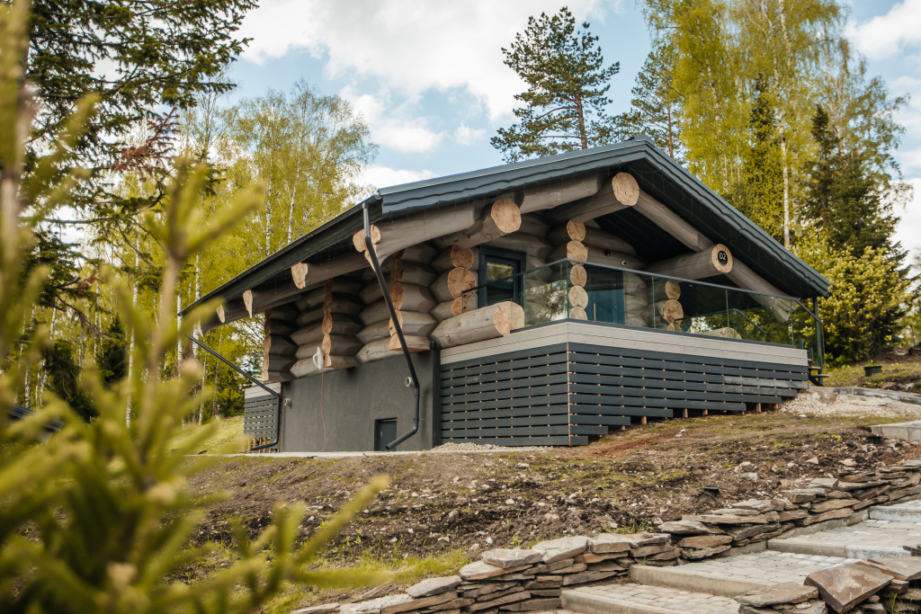 Двухместное шале c 1 комнатой с красивым видом из окна (двуспальная кровать)