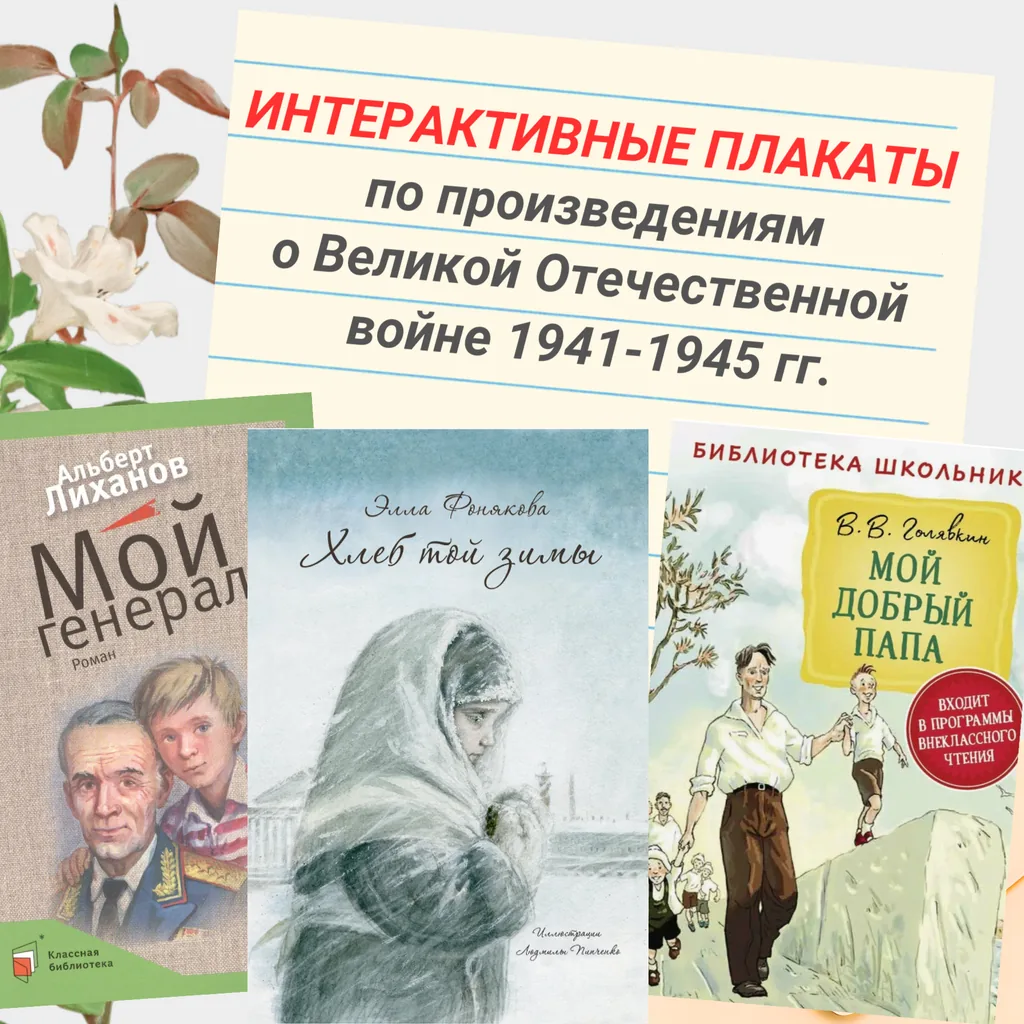Интерактивные плакаты «В книге — память о войне»
