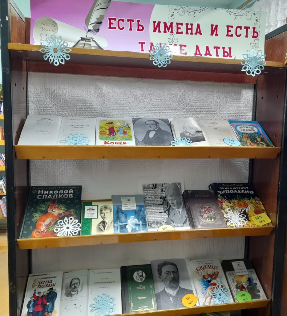 Книжная выставка-чествование «Есть имена и есть такие даты».