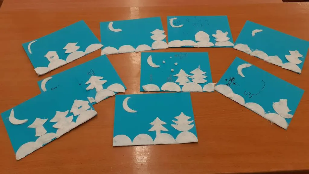 Мастер-класс "Зимний пейзаж"