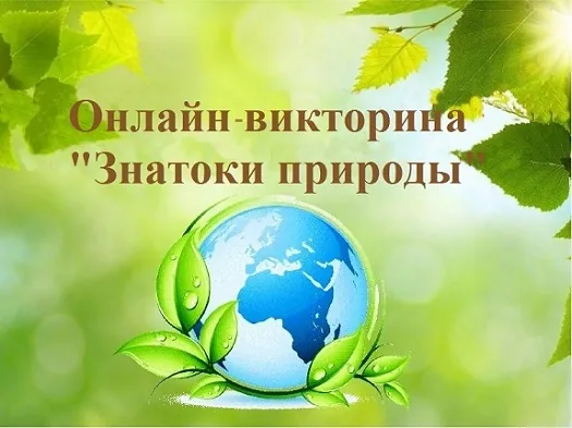 Экологическая онлайн–викторина «Знатоки природы»