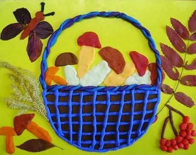 Корзинка с грибами