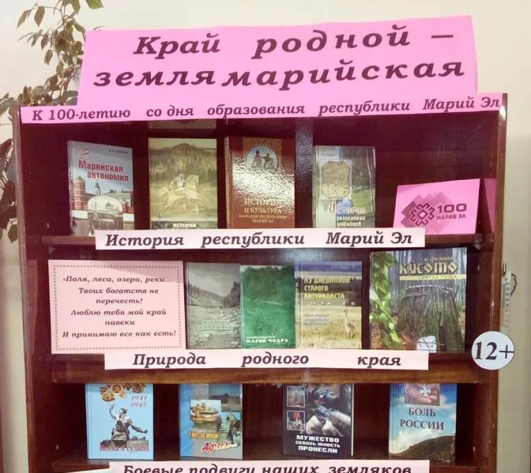 Книжная выставка «Край родной – земля марийская»