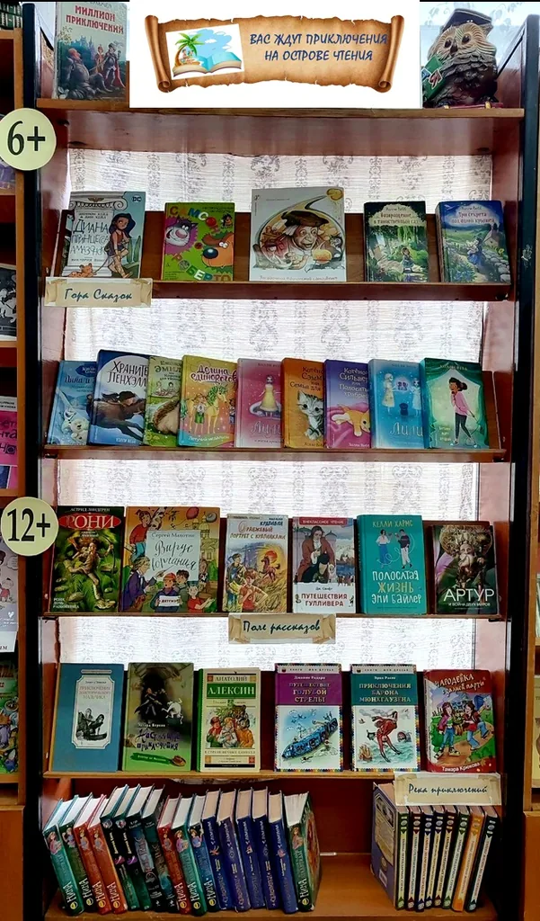 Выставка-рекомендация «Вас ждут приключения на острове чтения»