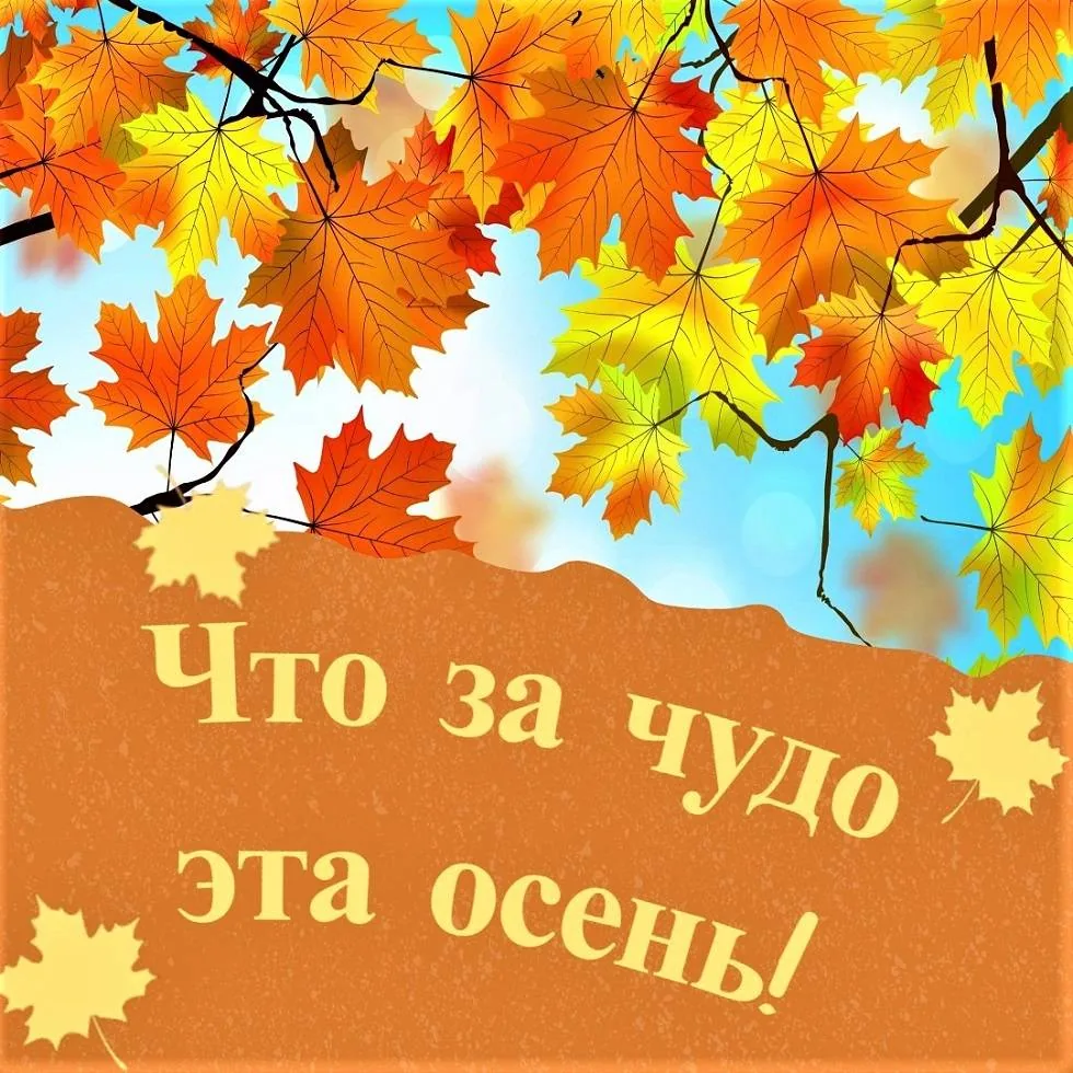«Что за чудо, эта осень!»