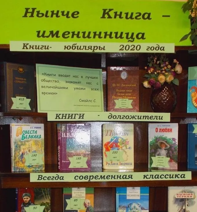Книжная выставка-дата «Нынче Книга-именинница!»