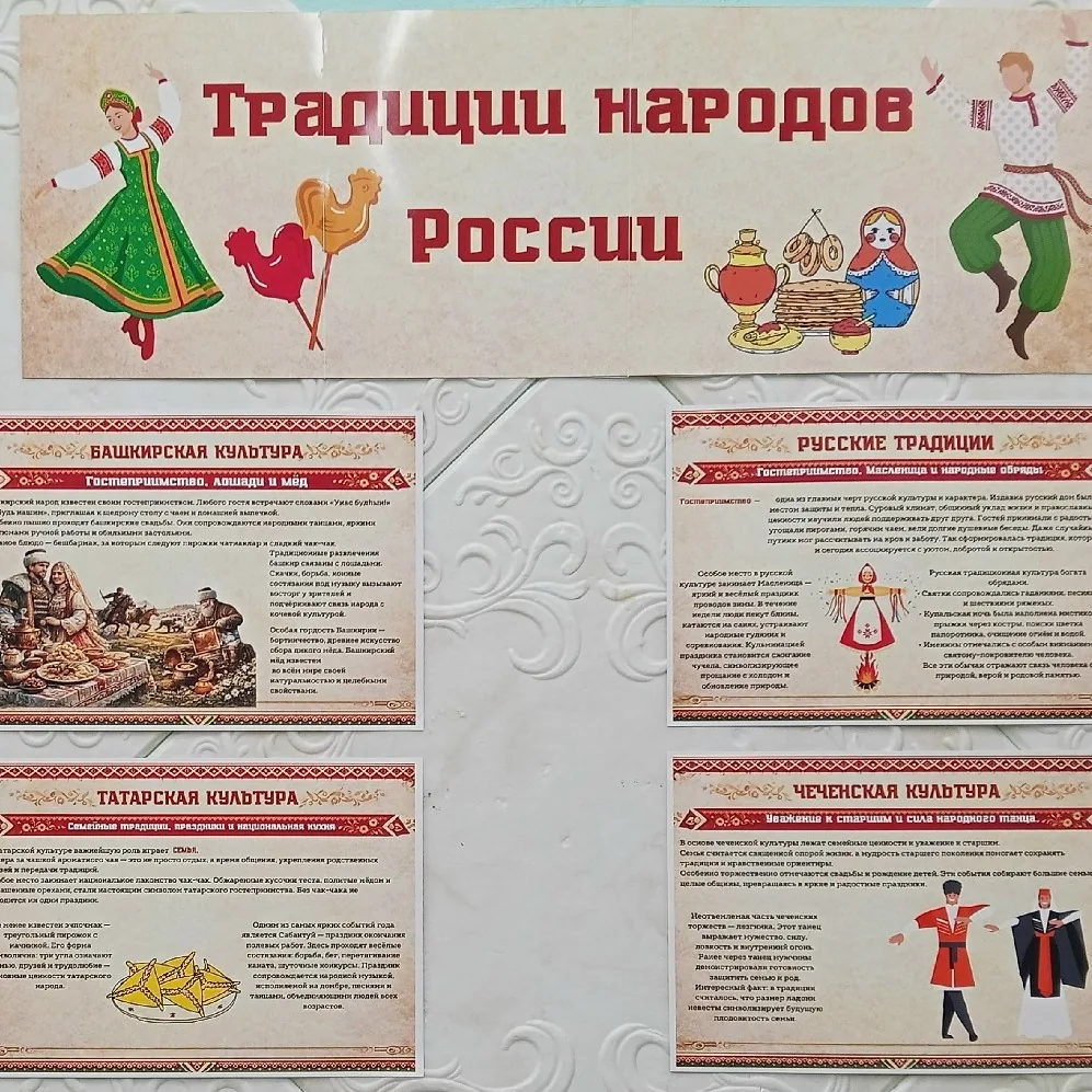 Информационно-иллюстративная выставка «Традиции народов России».