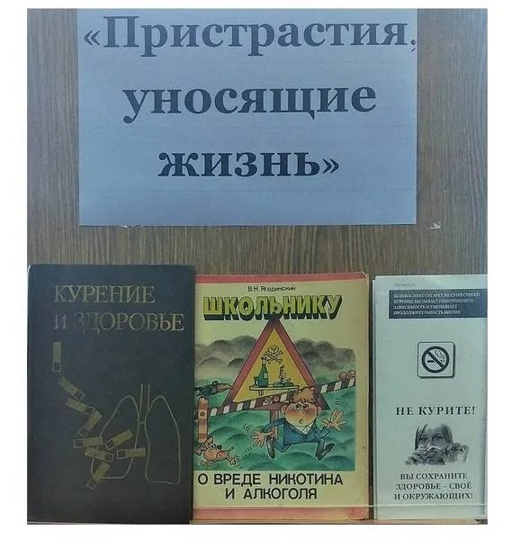 Беседа – диалог «Пристрастия, уносящие жизнь»