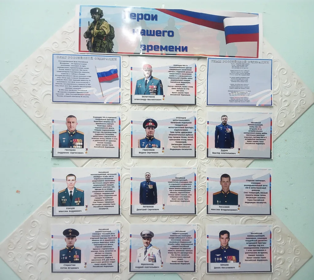 Информационно-иллюстративная выставка «Герои нашего времени»