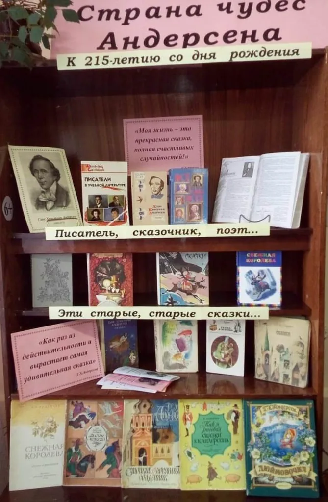 Книжная выставка «Страна чудес Андерсена»