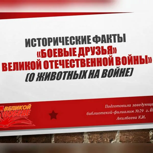 «Боевые друзья» Великой Отечественной войны