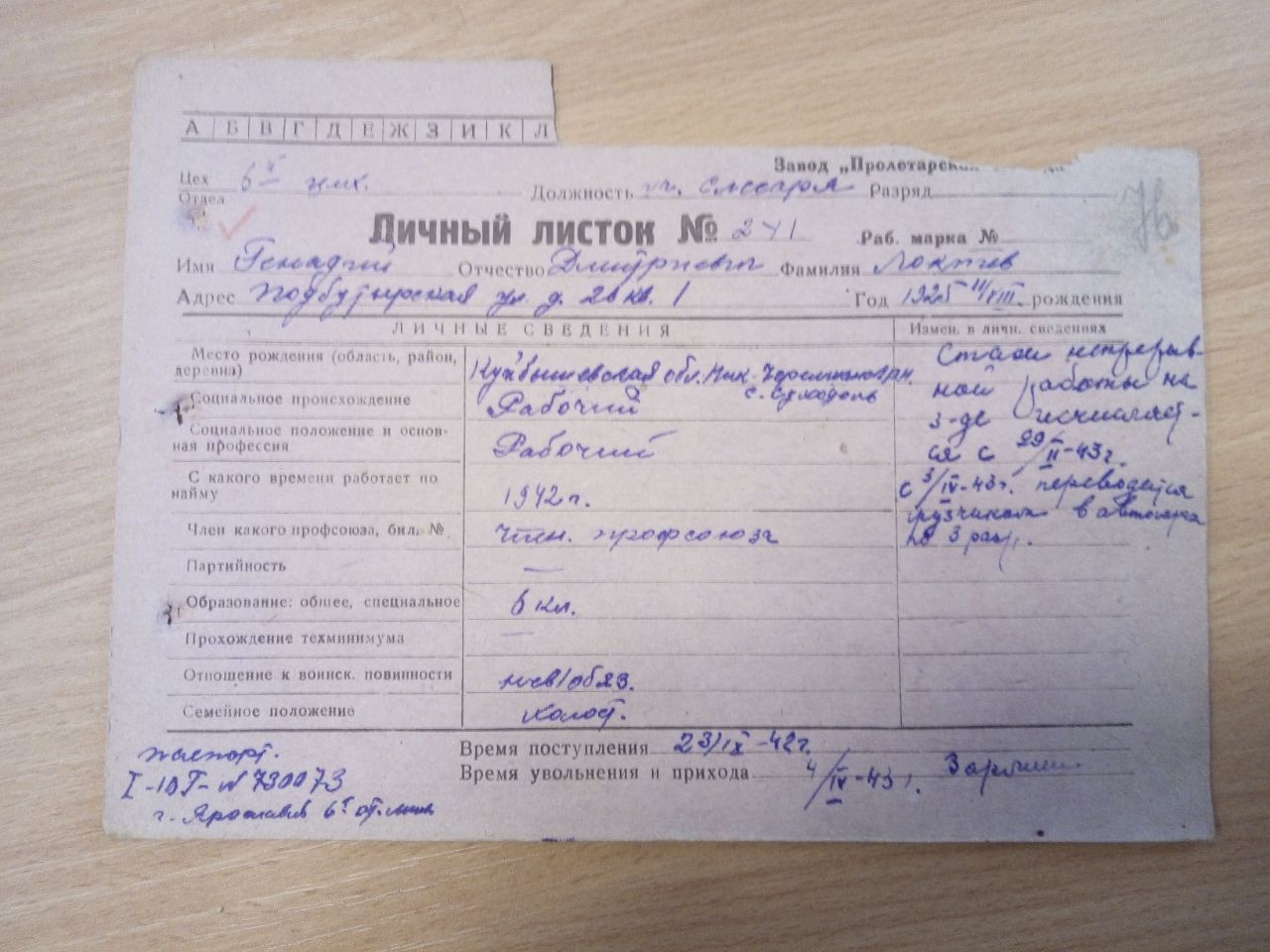 Локтев Геннадий Дмитриевич
