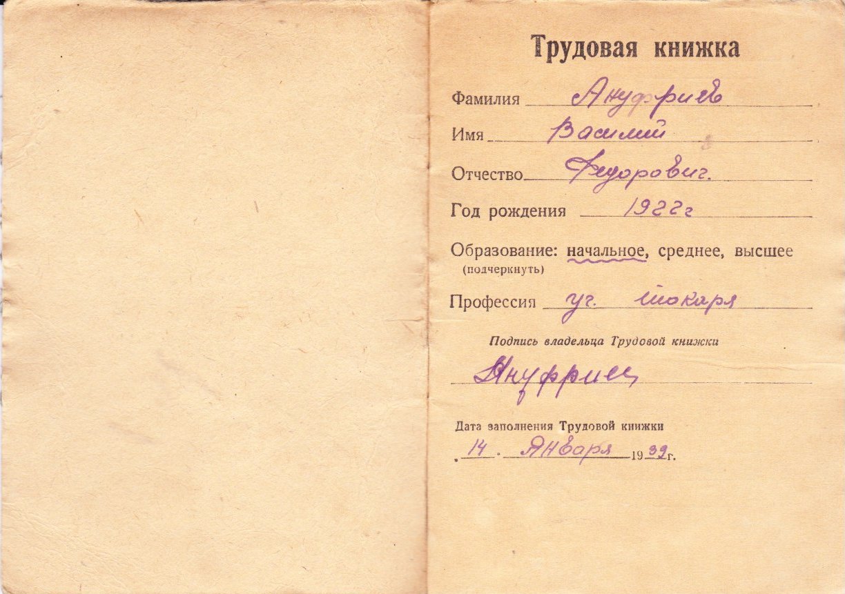 Трудовая книжка_1