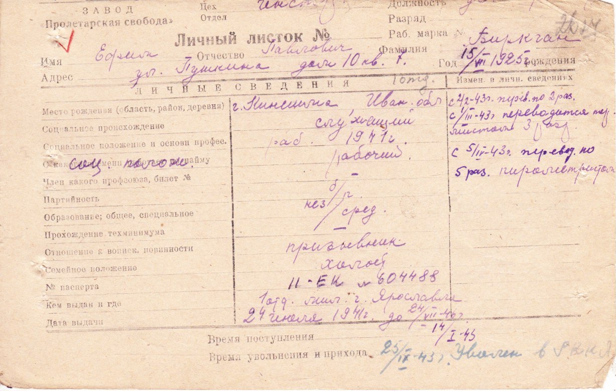 Биркчан Ефим Павлович