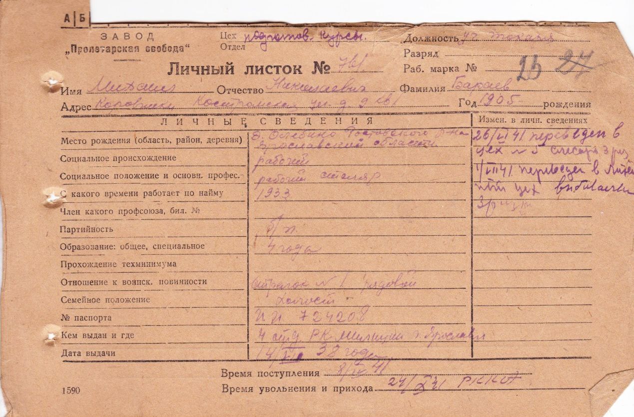 Бараев Михаил Николаевич