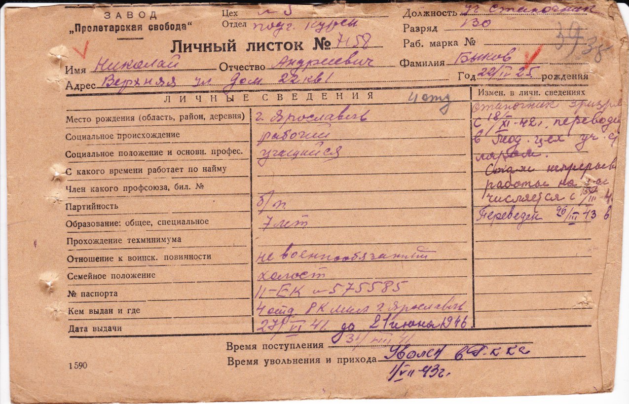 Быков Николай Андреевич