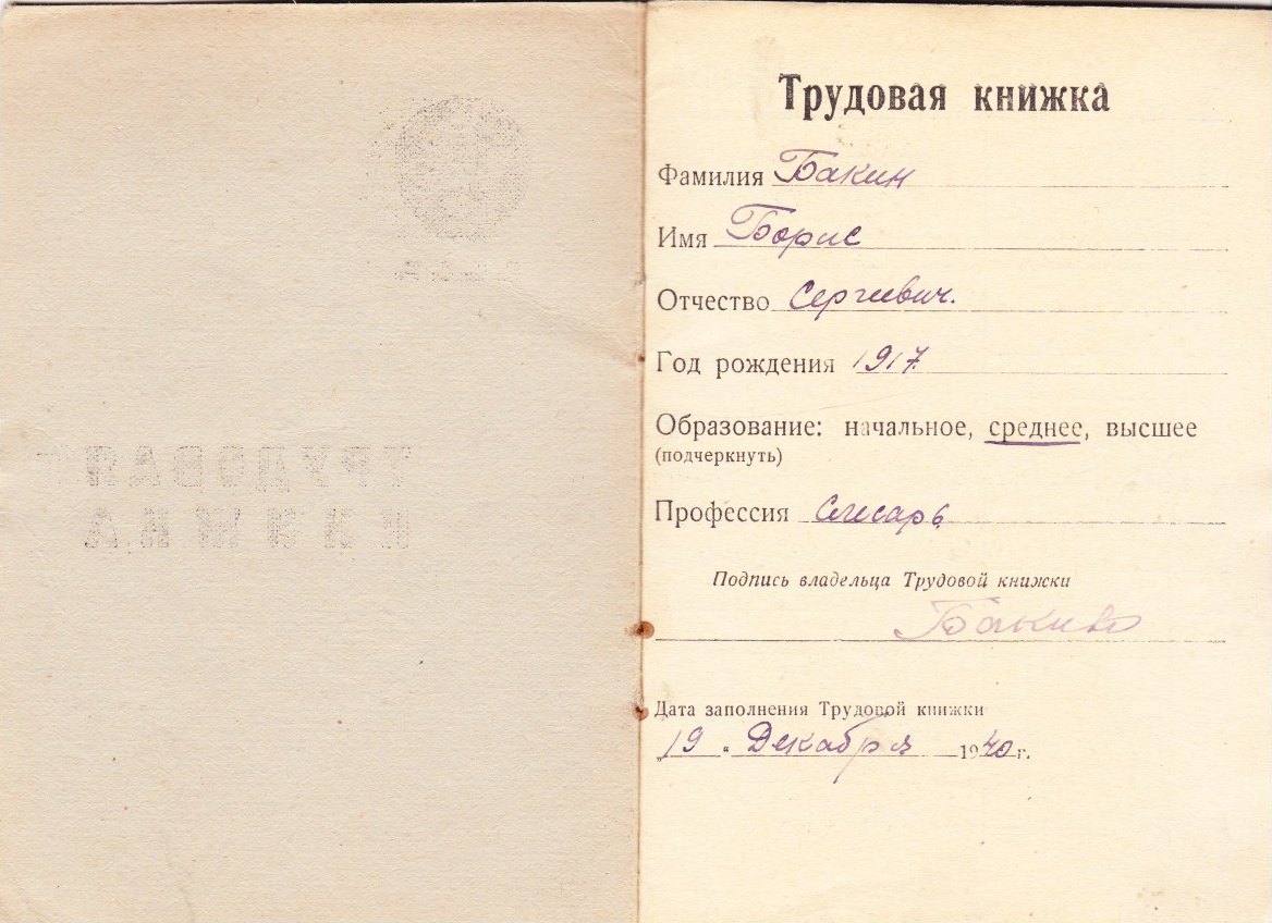 Трудовая книжка_1