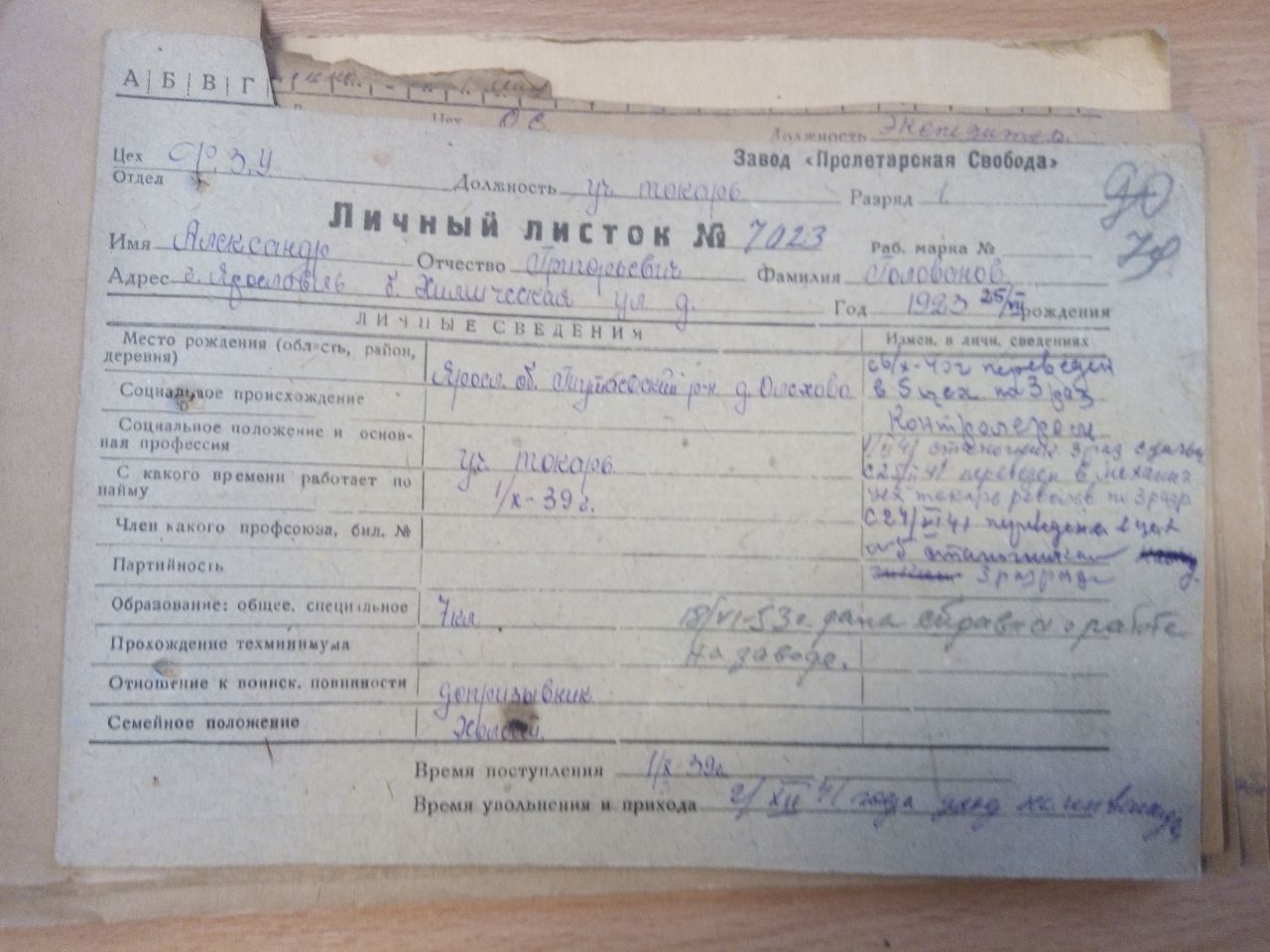 Голованов Александр Григорьевич