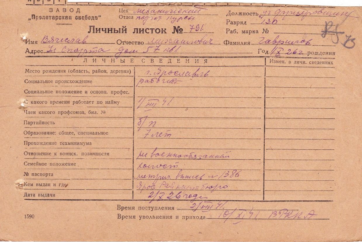 Гаврилов Вячеслав Михайлович