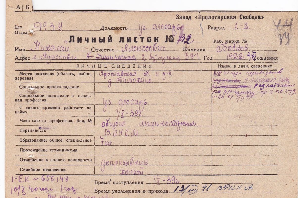 Бобков Николай Алексеевич