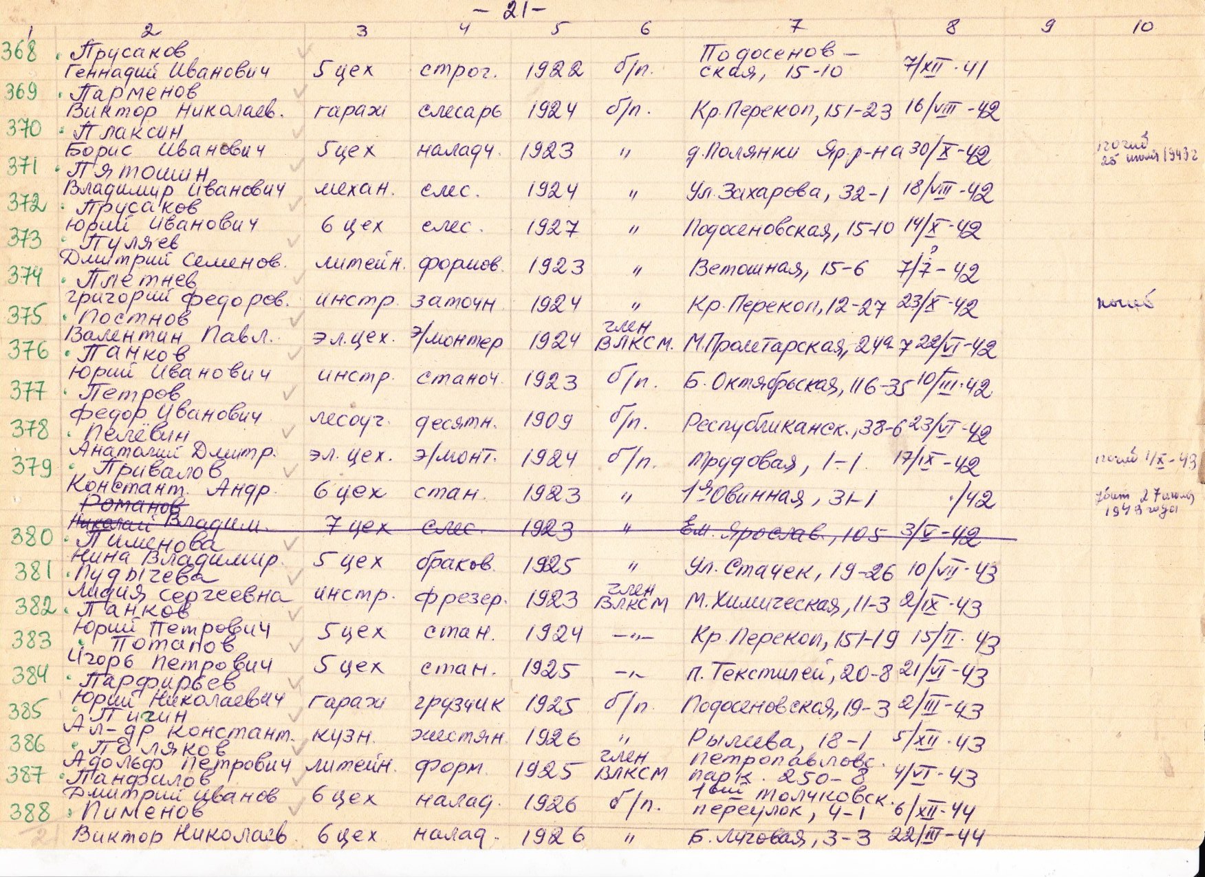 Лист 21