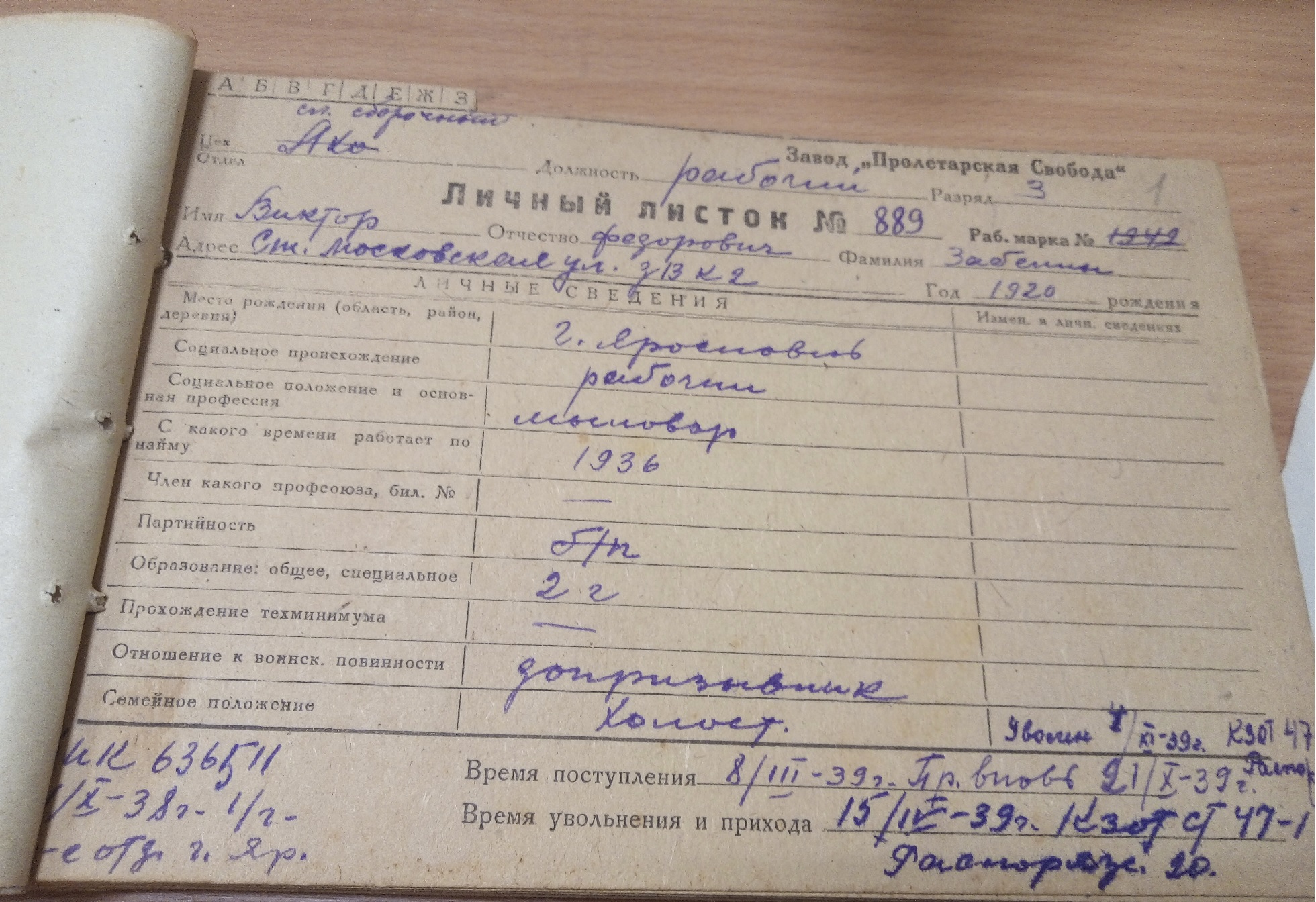 Забелин Виктор Федорович