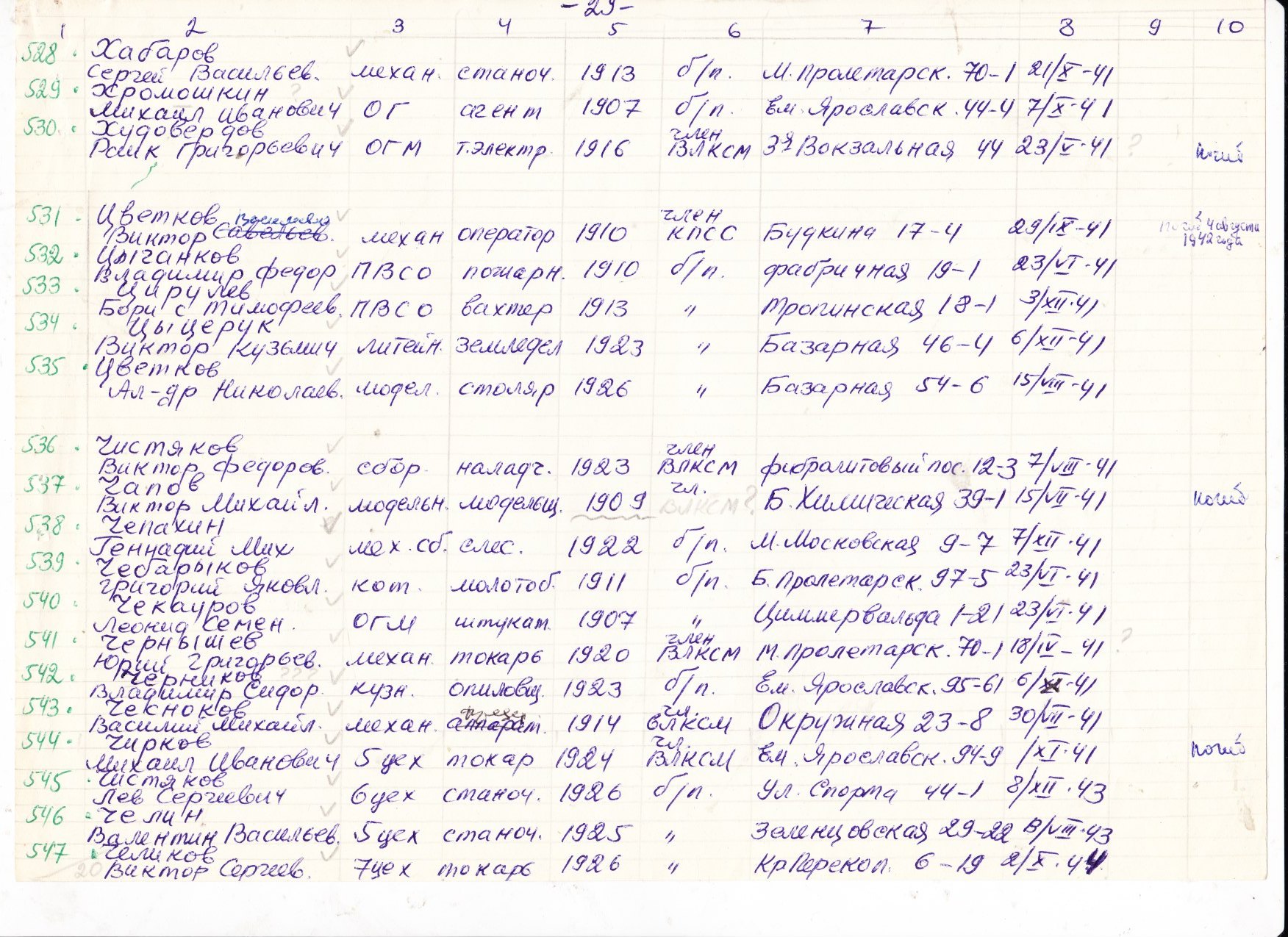 Лист 29