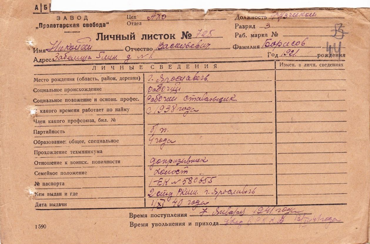 Борисов Николай Васильевич
