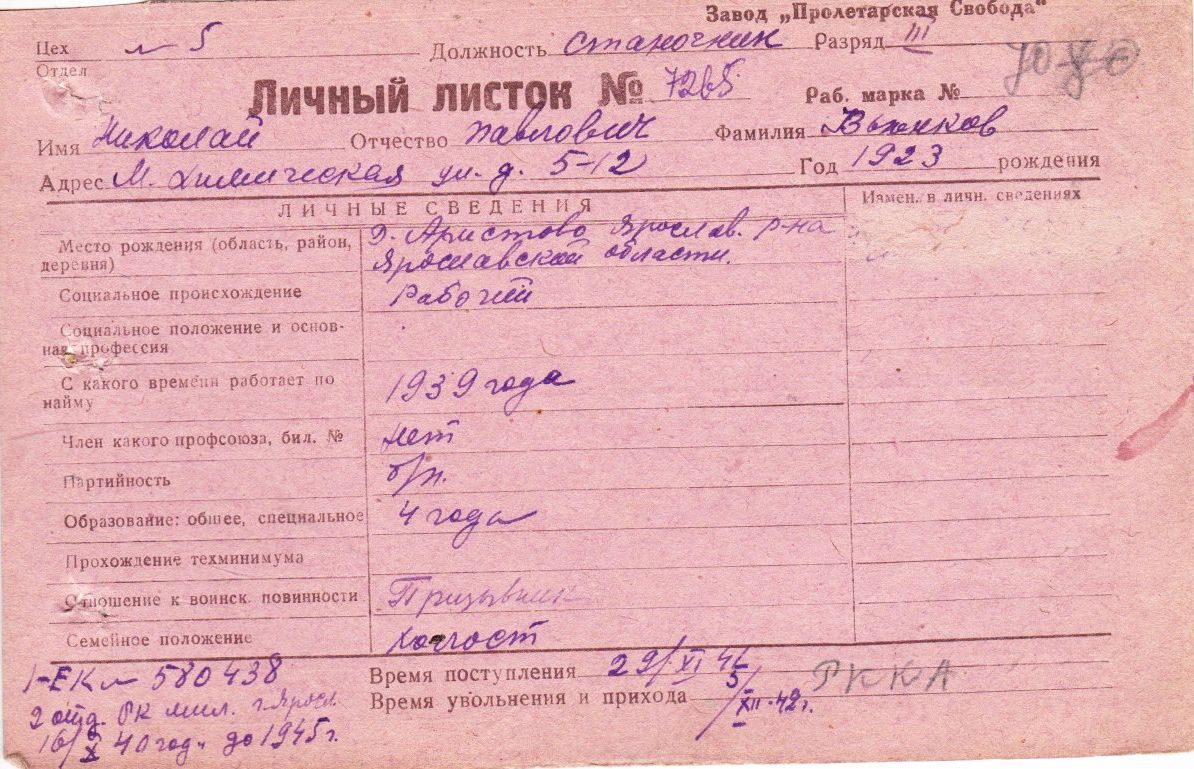 Вьюнков Николай Павлович