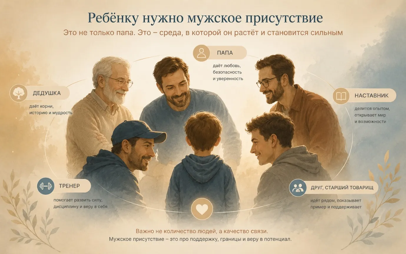 папы нет в жизни ребёнка — как заменить мужскую фигуру в воспитании