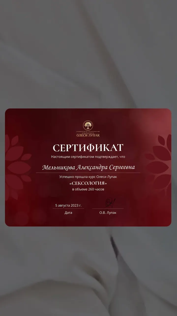 Александра Мельникова — Портфолио 3