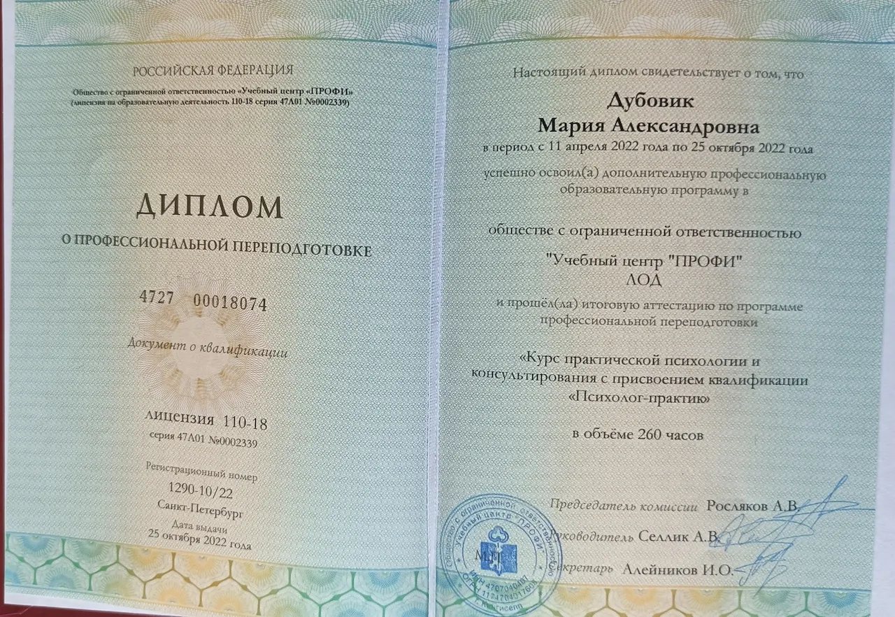 Мария Дубовик — Портфолио 1